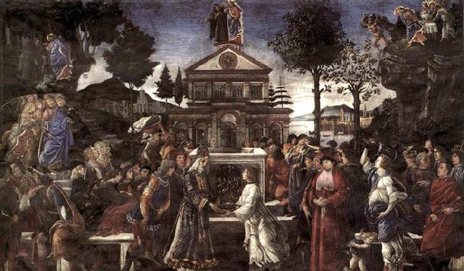BOTTICELLI, Sandro The Temptation of Christ